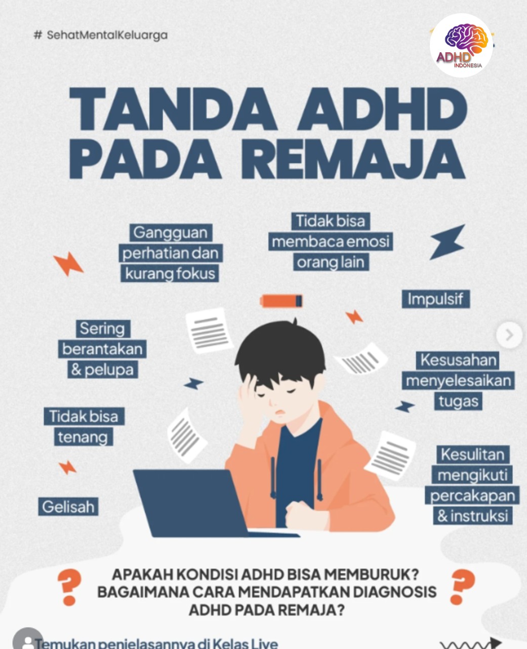 Screening ADHD Non-Diagnostik: Edukasi Awal bagi Orang Tua di Kota Palembang